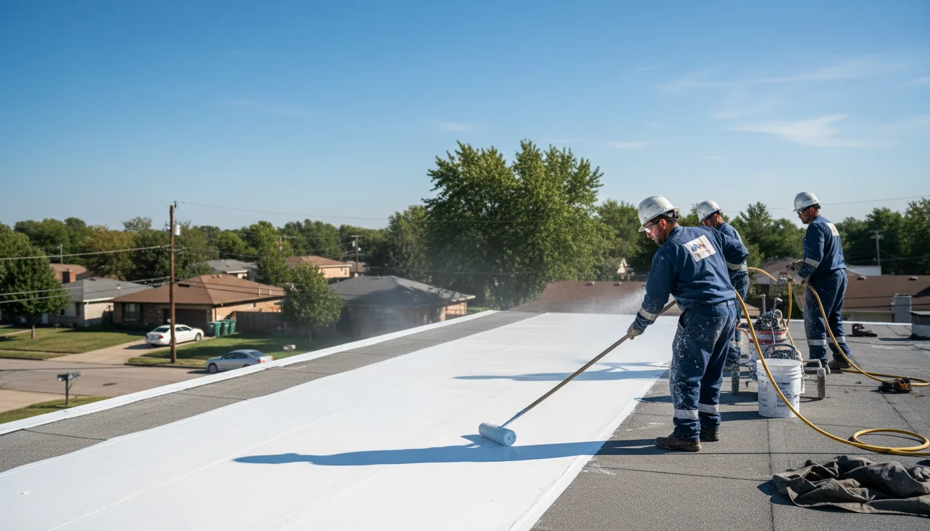Commercial roof coating in Ashburnham, MA near me